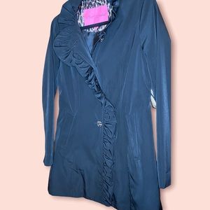 ❤️BETSEY JOHNSON❤️ ruffled raincoat - small